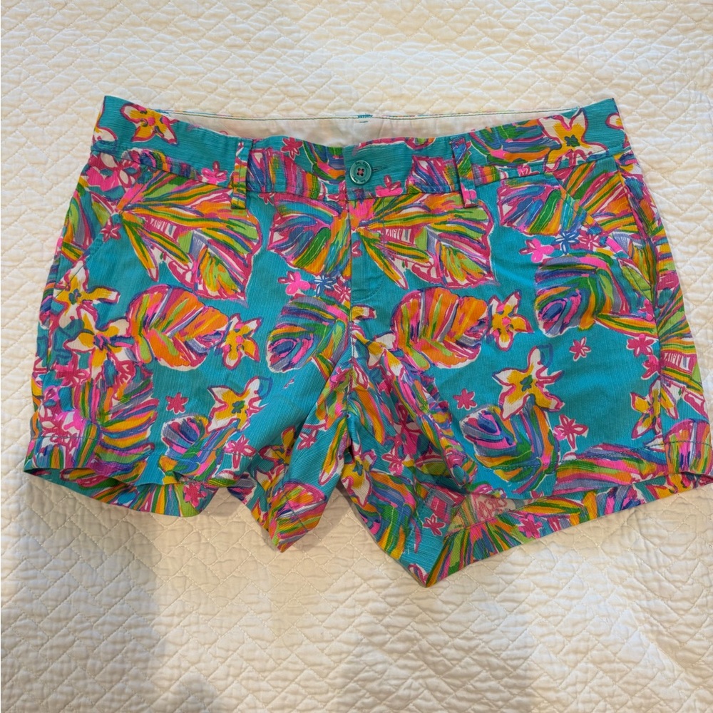 Lilly Pulitzer Callahan shorts Sea Blue Summer Haze excellent condition